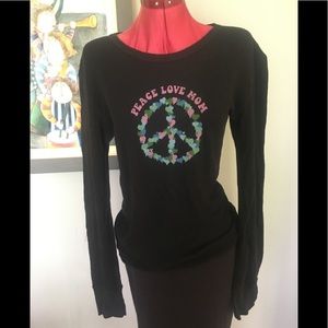 Peace Love Mom Tee. Great for Yoga or Mom’s Day!